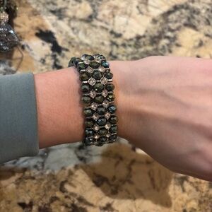 Blue and green bracelet